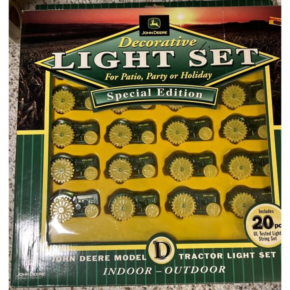 John Deere Special Edition Decorative Light Set For Patio Party Holiday - Picture 7 of 11